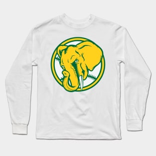 Elephant-Inspired Oakland A's Design Long Sleeve T-Shirt